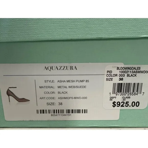 Aquazzura Black Mesh Heels - Picture 9 of 9